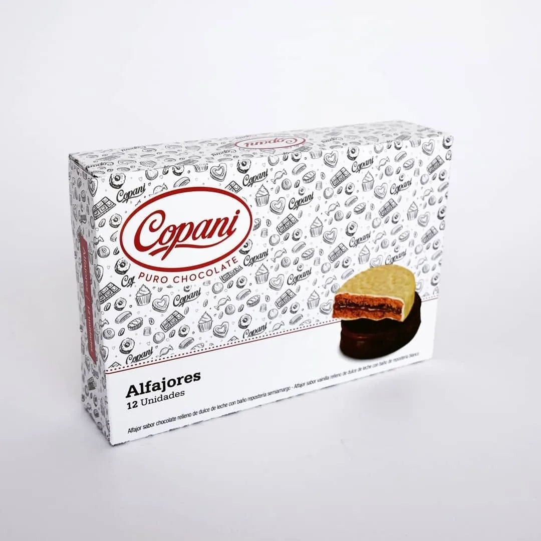 Estuche para alfajores con ilustraciones